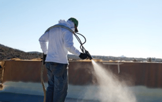 Spray roofing